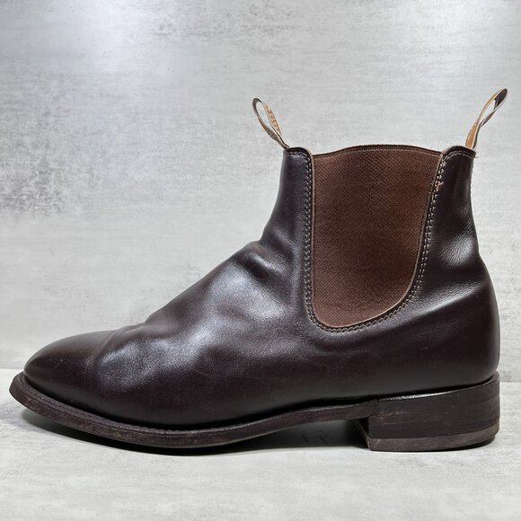 RM Williams Comfort Craftsman Leather Chelsea Boots Men's Size